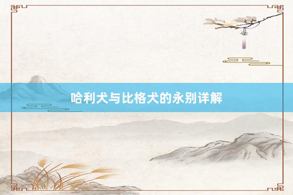 哈利犬与比格犬的永别详解